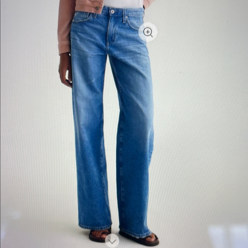 AG Adria Low-Rise Wide Leg Women's Jeans